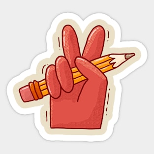 Peace & Sketch Sticker